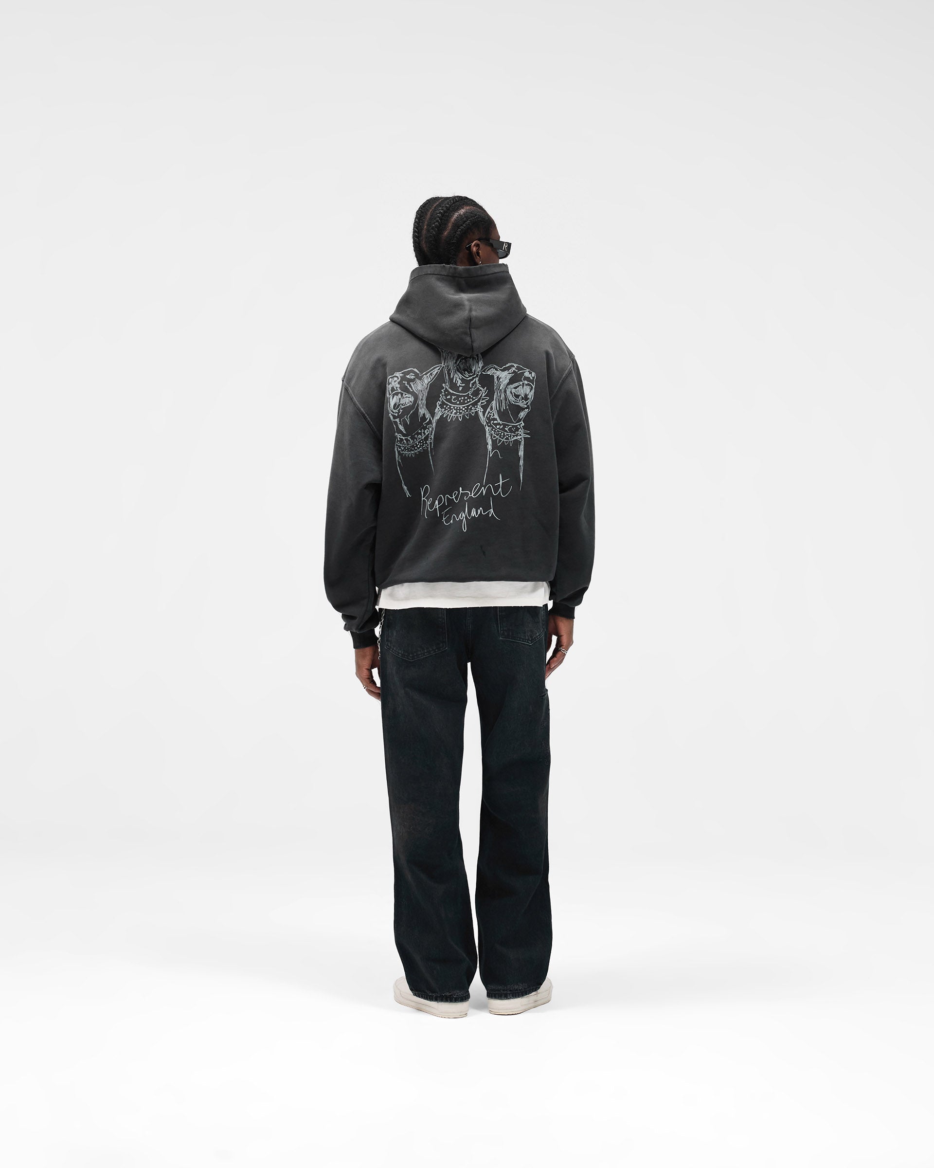 R3 Distressed Baggy Denim - Petrol