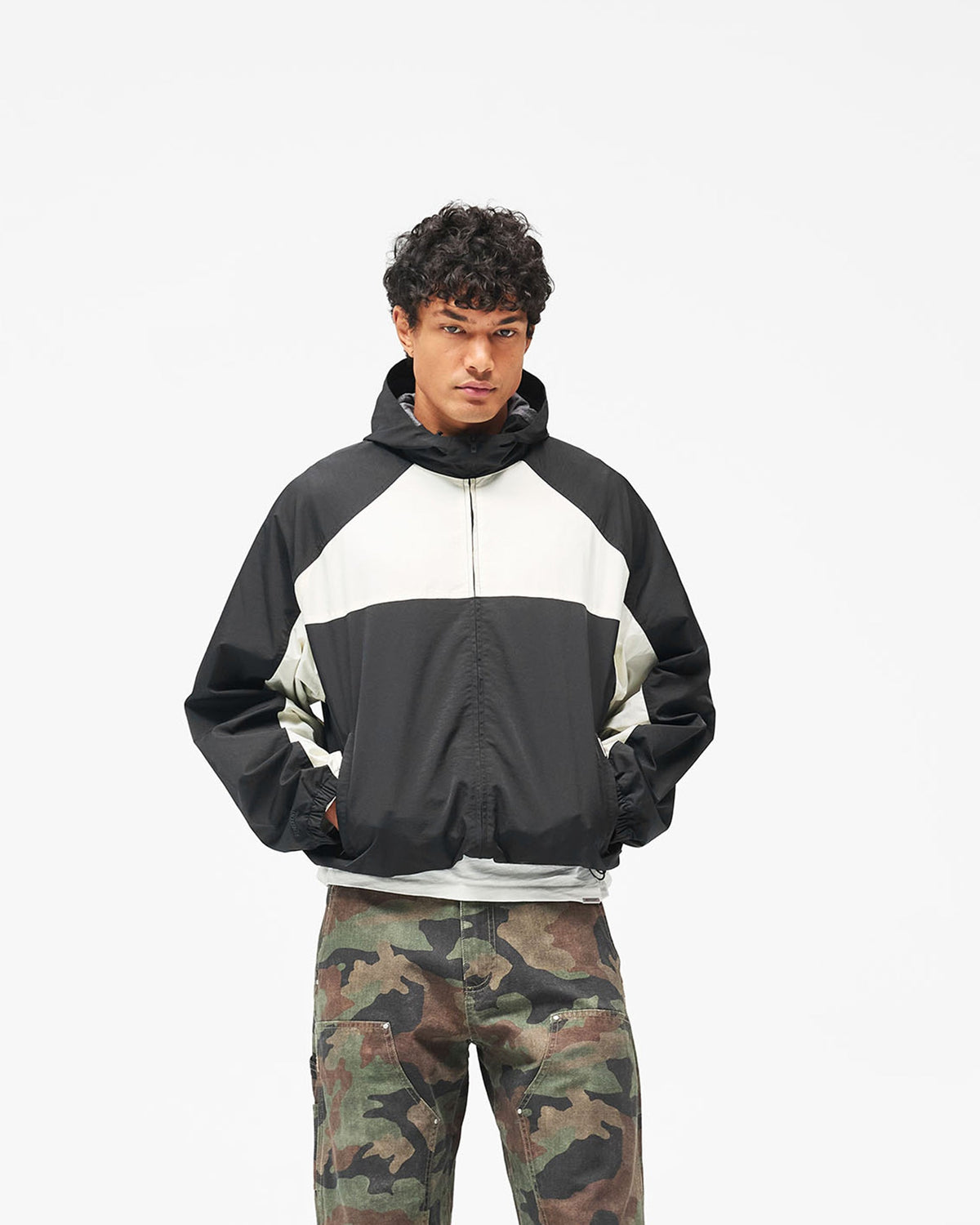 Gh Tech Jacket - Jet Black - Cropped Model - Front