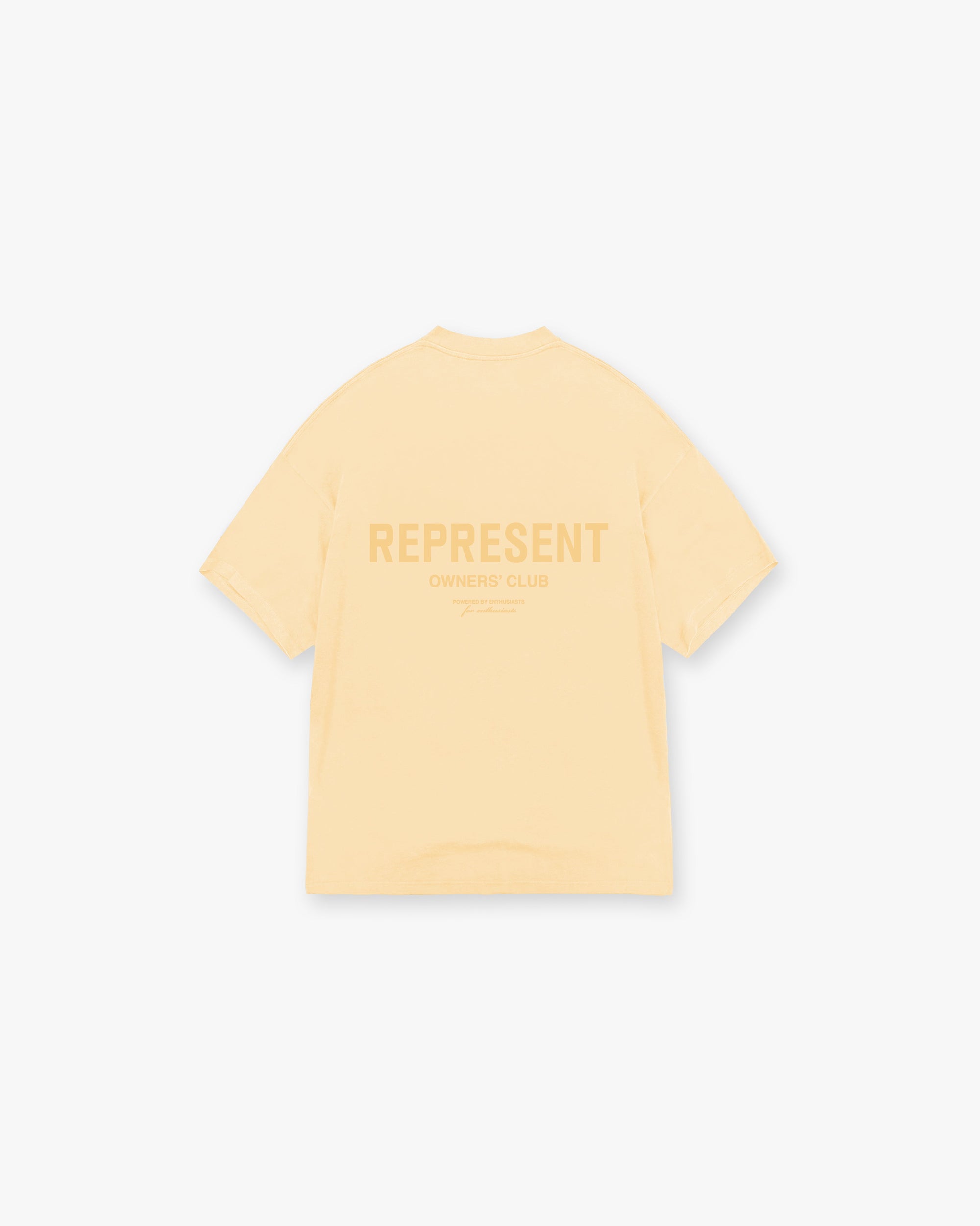 Represent Owners Club T-Shirt - Pastel Yellow
