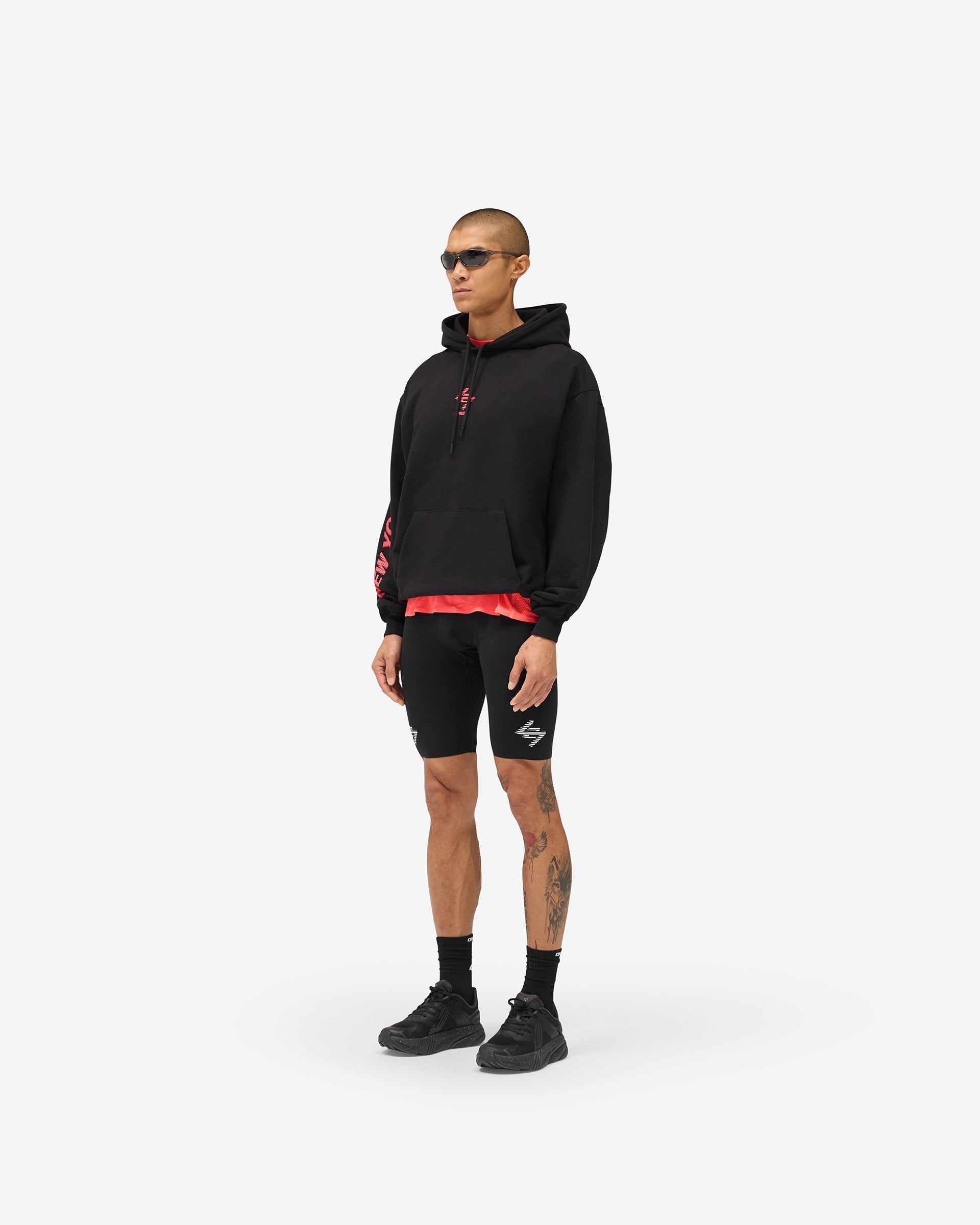 247 New York Hoodie - Black Pink
