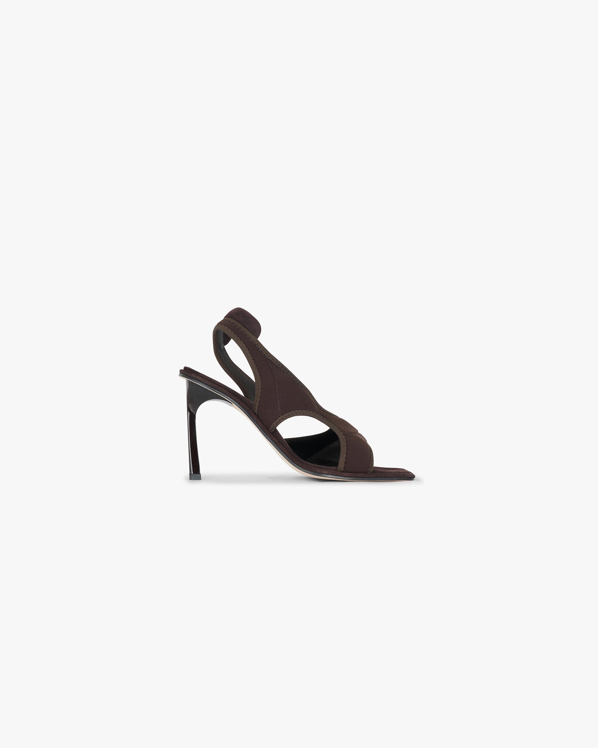 Asymmetric Stretch Heel - Chocolate