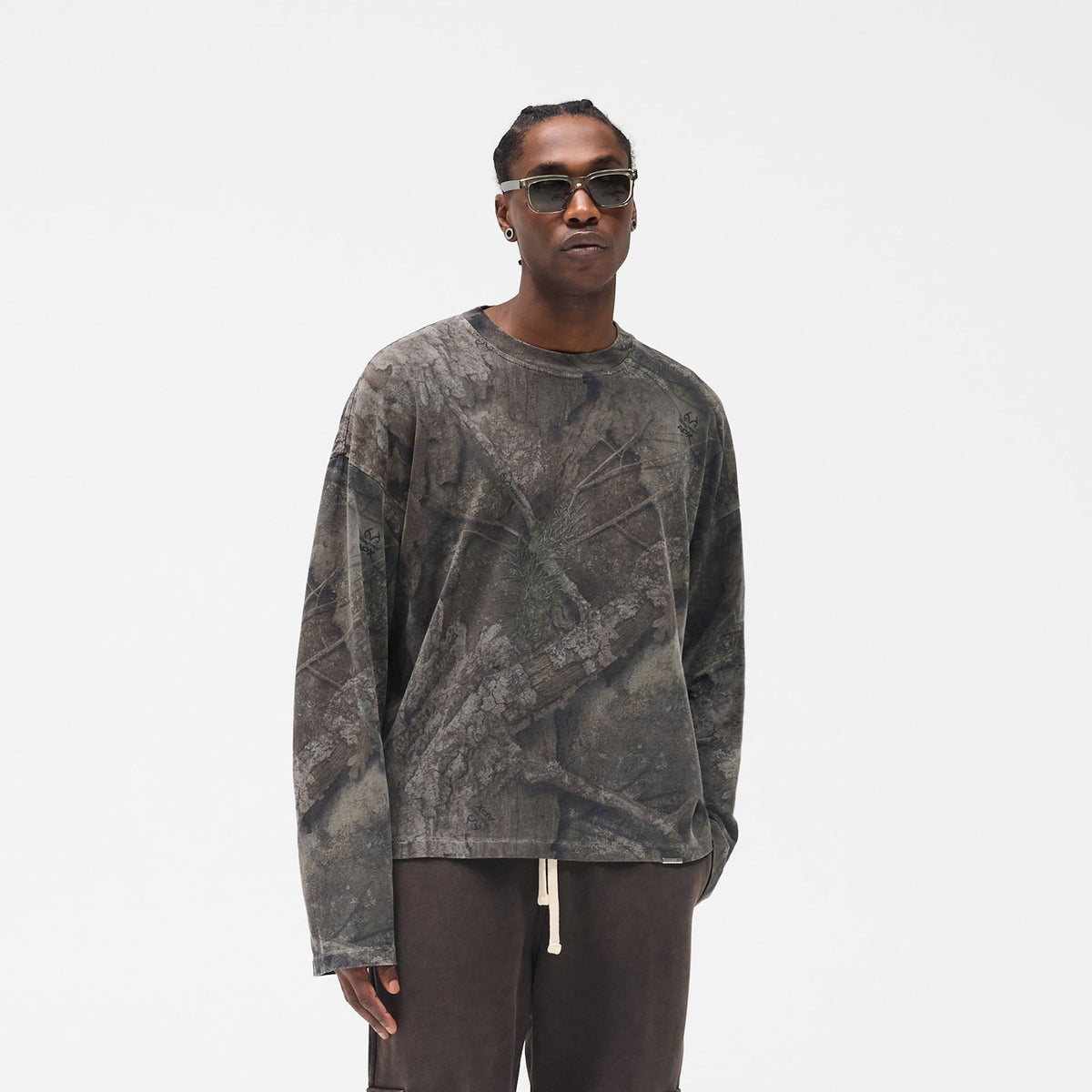 Overdyed Black Long Sleeve T shirt | Realtree® | REPRESENT