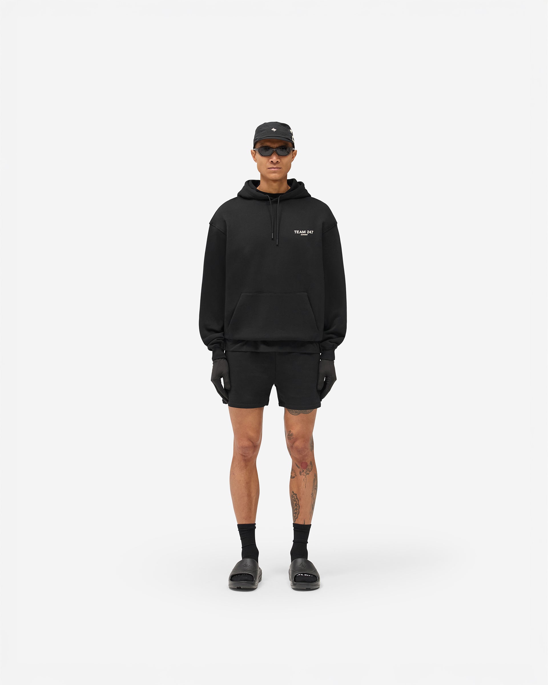 Team 247 Oversized Hoodie - Jet Black