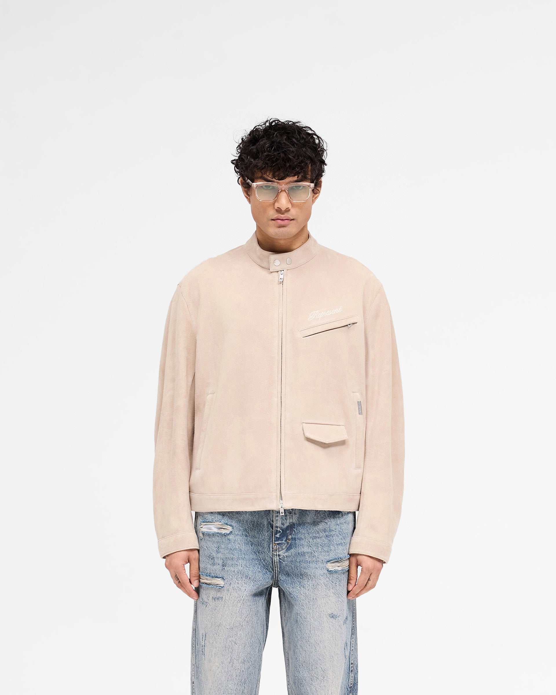 Overdrive Suede Jacket - Beige