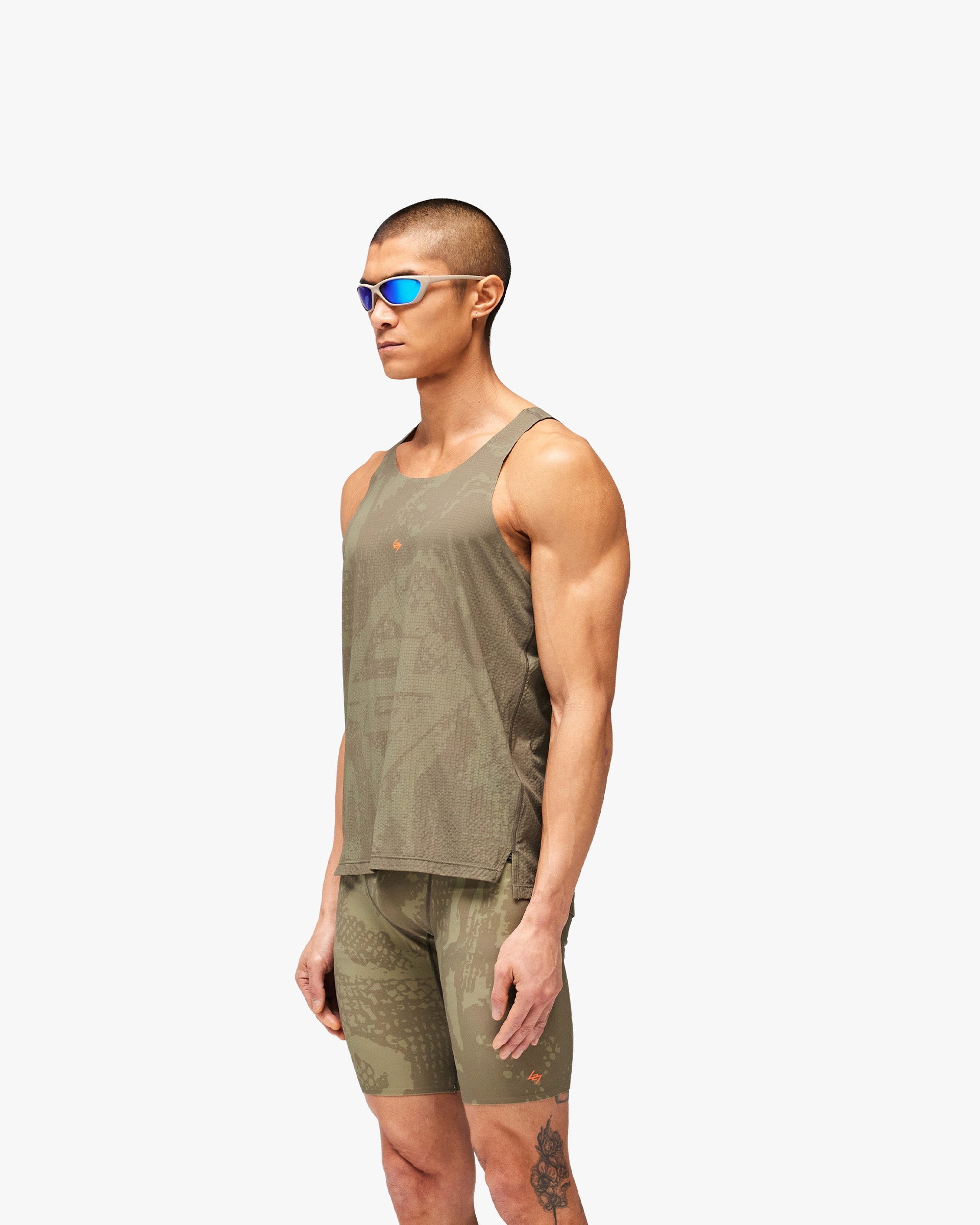 247 Los Angeles Singlet - Aged Khaki