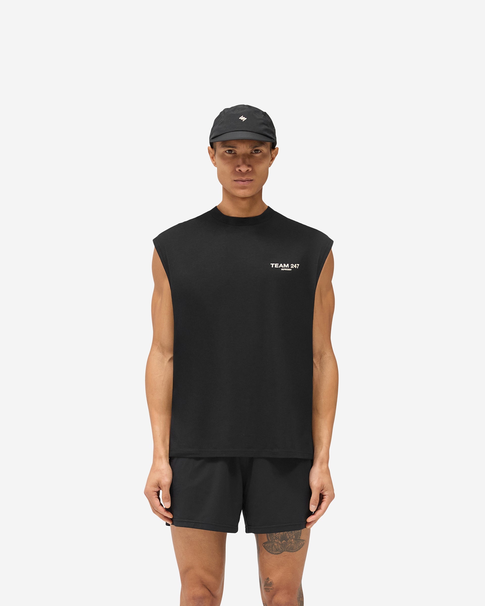 Team 247 Oversized Tank - Jet Black