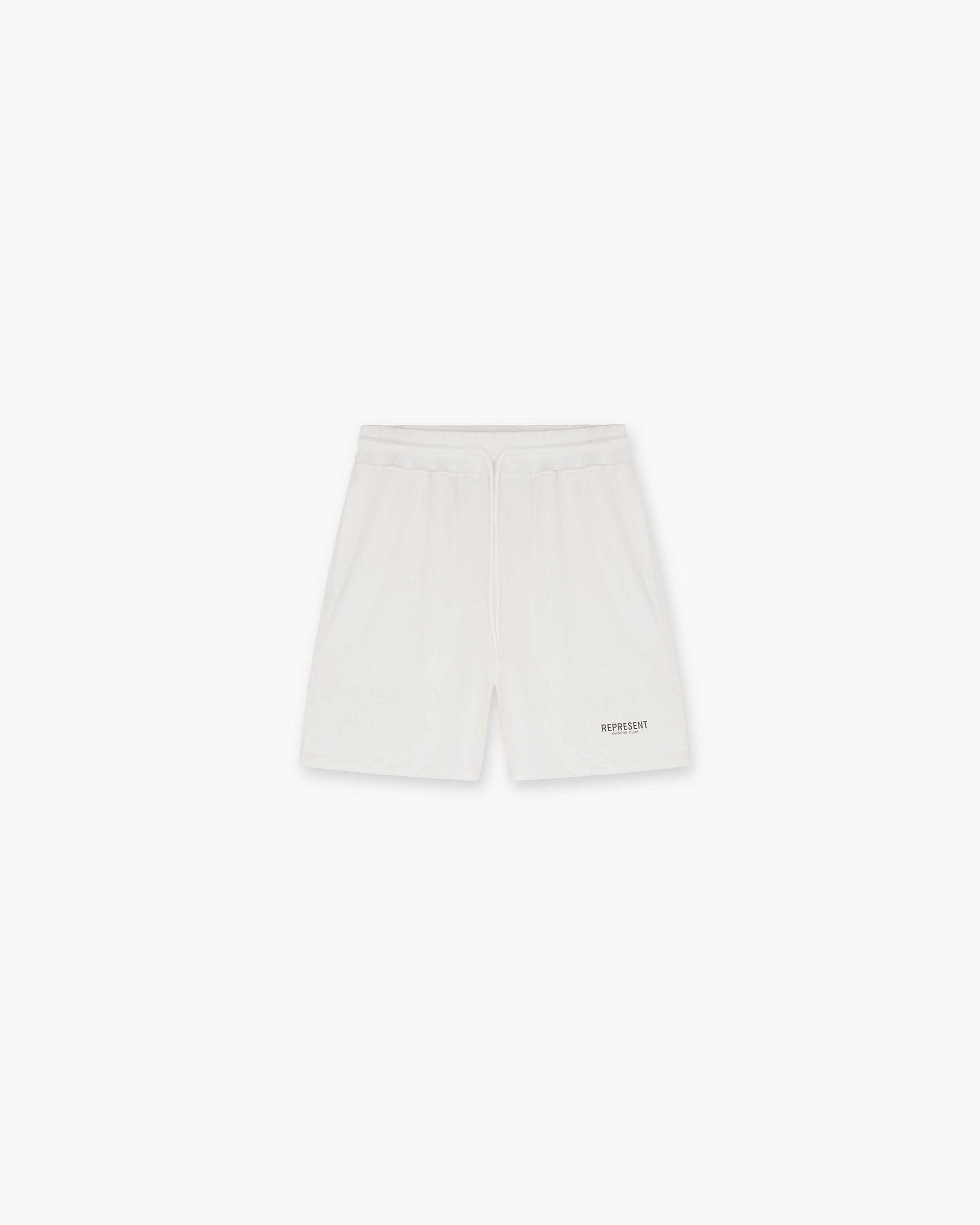 Represent Owners Club Mesh Short - Flat White