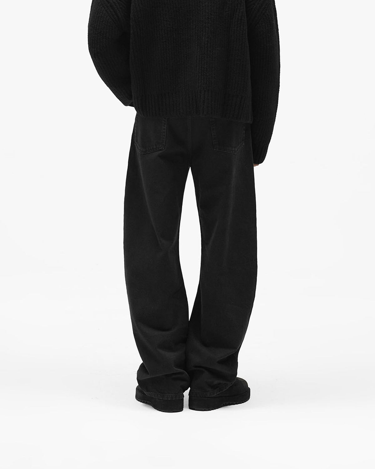 R5 Curve Jean - Jet Black - Cropped Model - Back