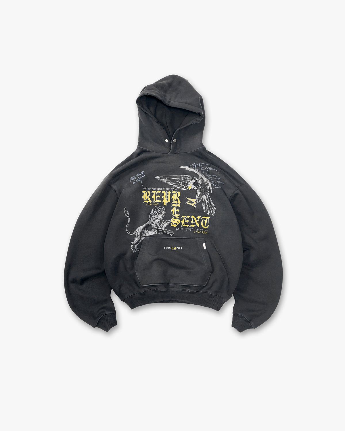 Enemy Hoodie - Washed Black