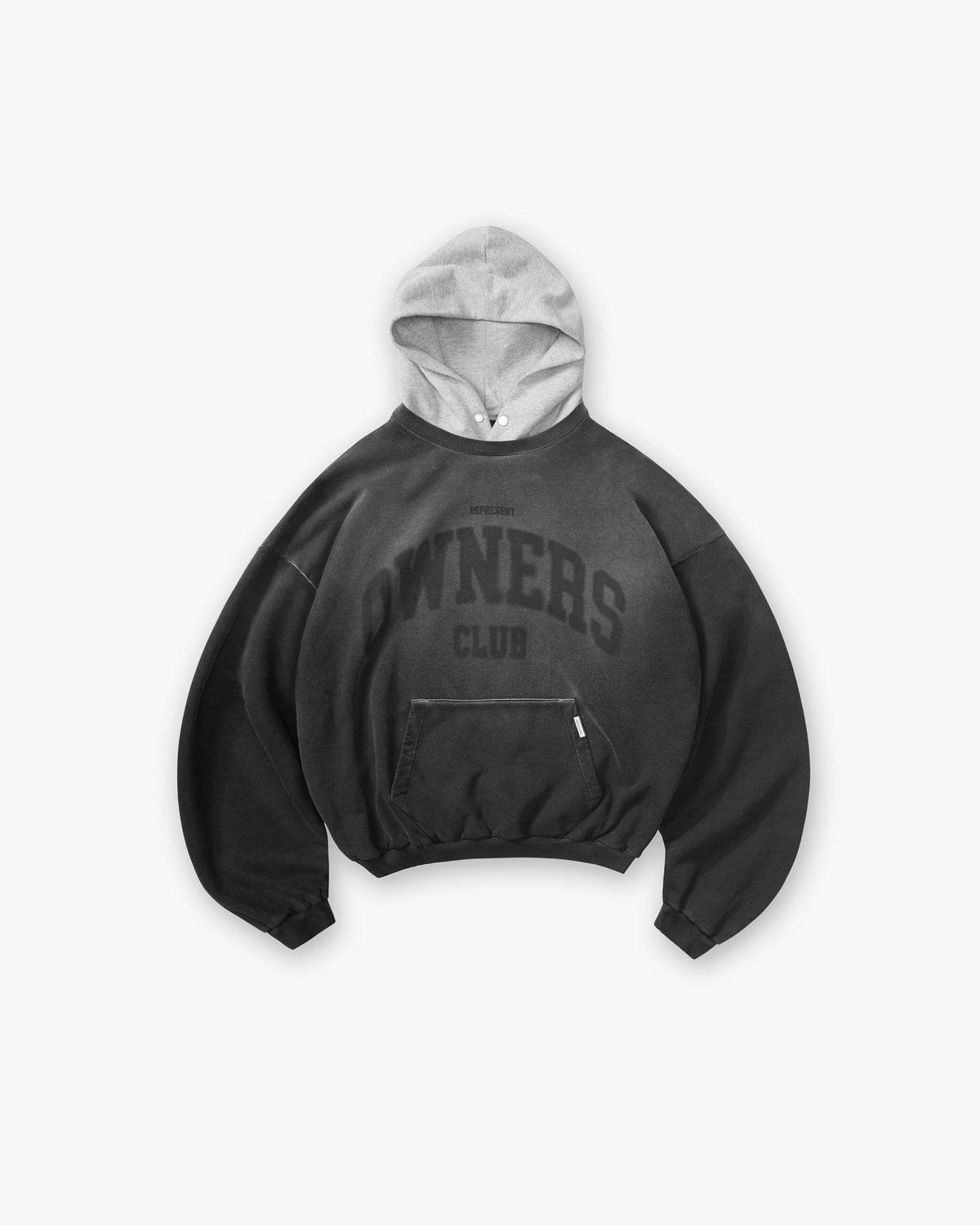 Represent Owners Club Contrast Hoodie - Weathered Black