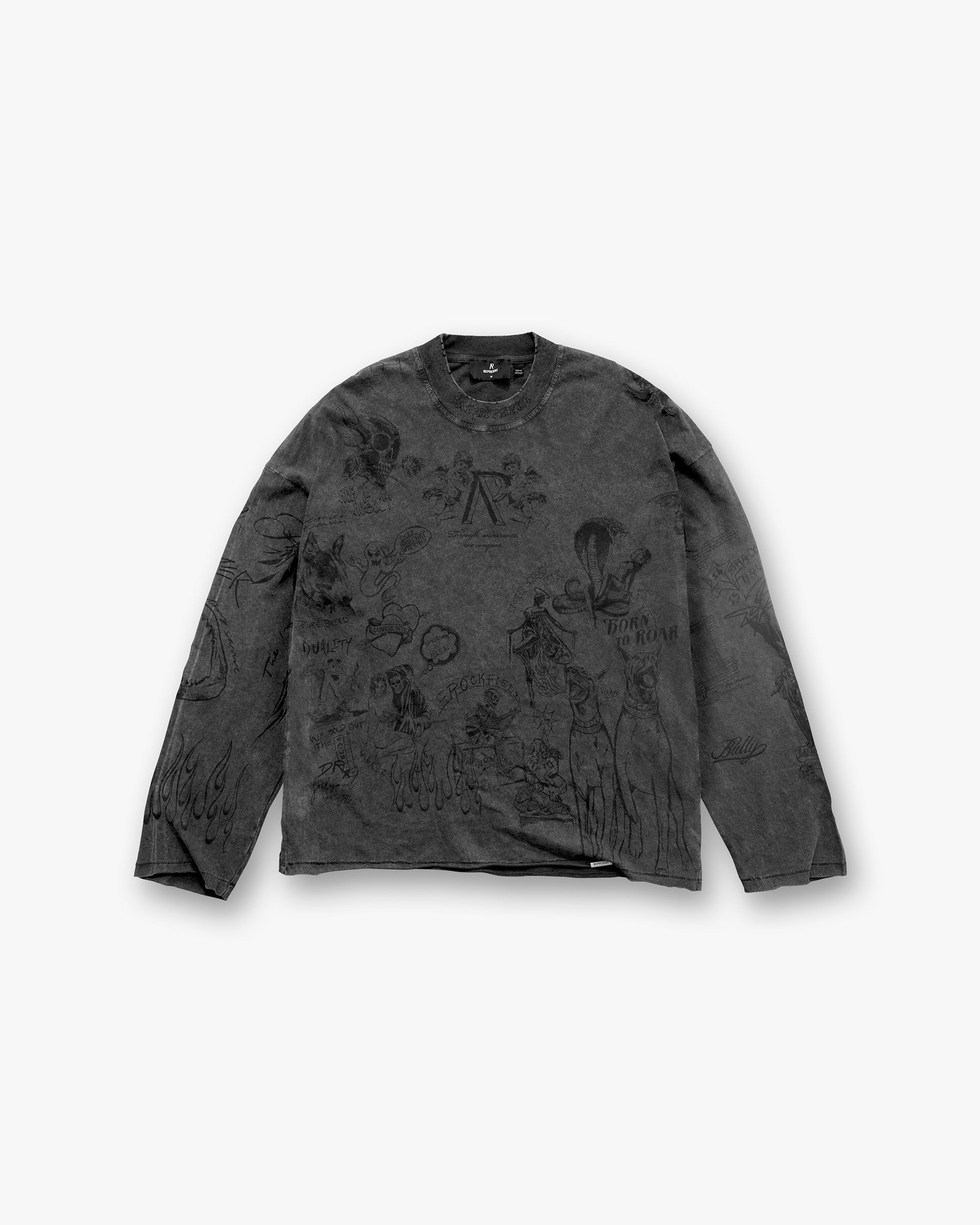 トップス everyone original logo long sleeve tee L everyone original logo long sleeve tee shirt (BLACK) | everyone