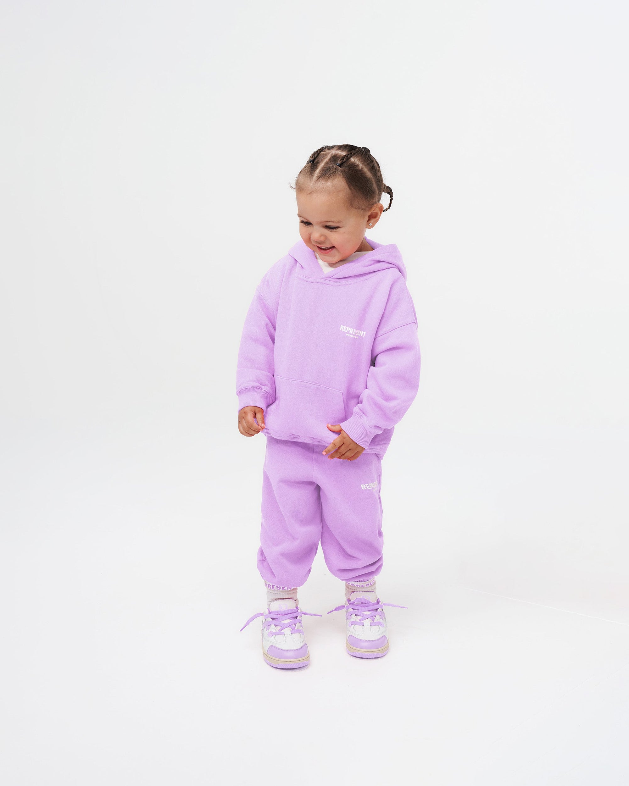 Represent Mini Owners Club Sweatpants | Lilac Pants Owners Club | Represent Clo