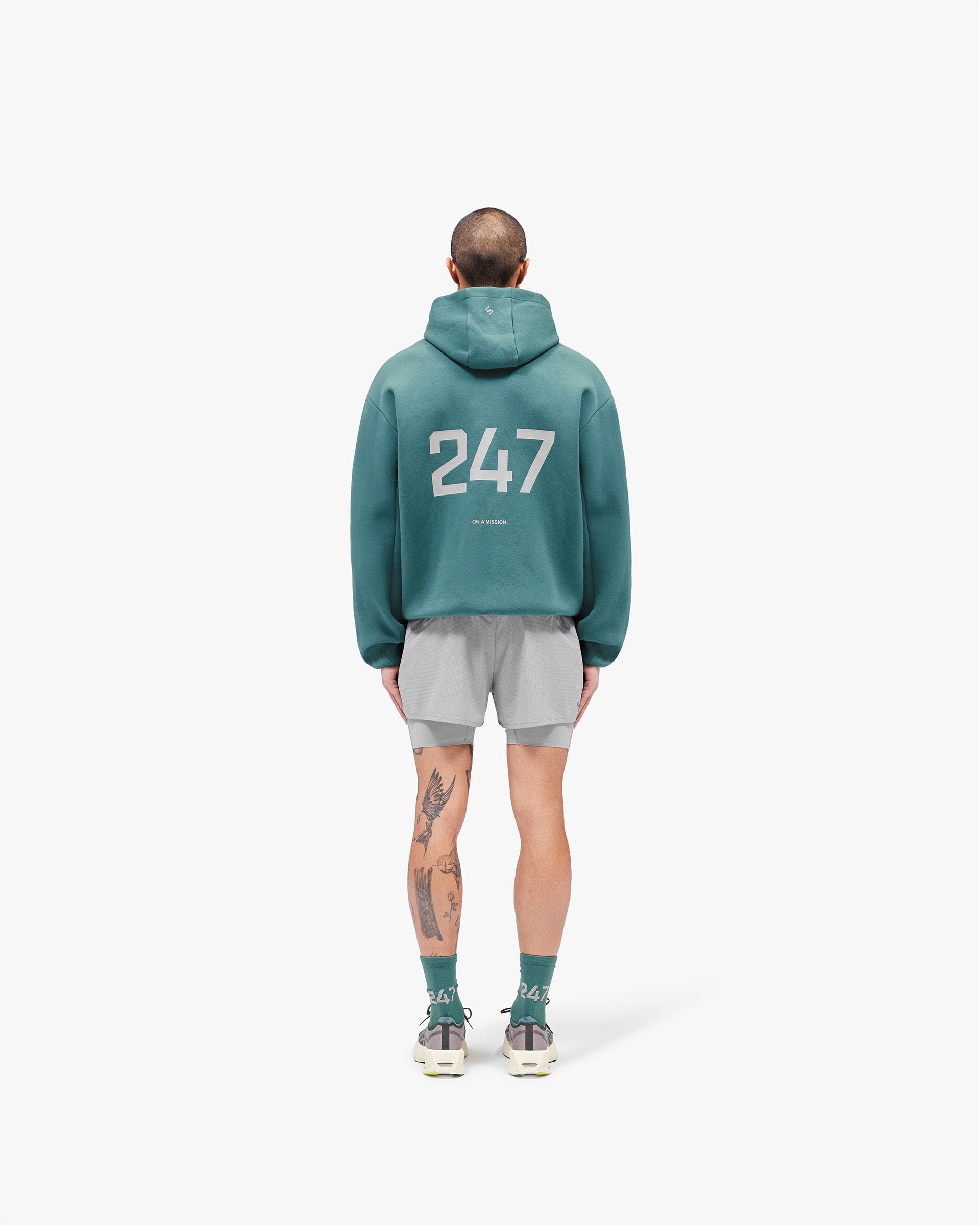 247 Form Zip Hoodie - Teal