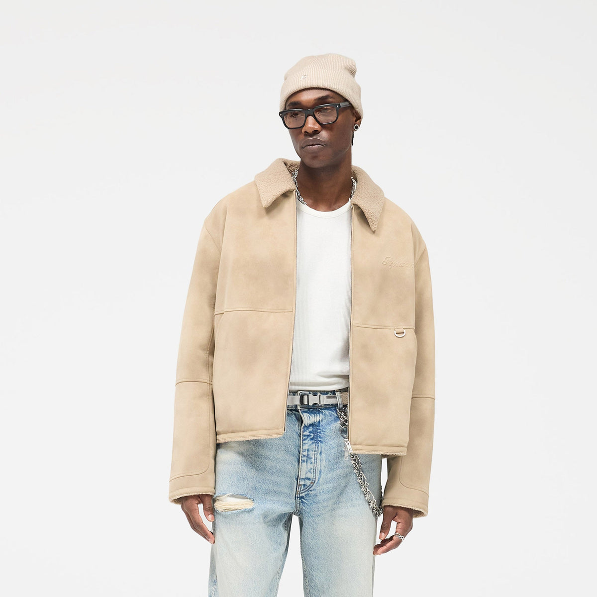 Cafe Shearling Jacket | Coats & Jackets | REPRESENT