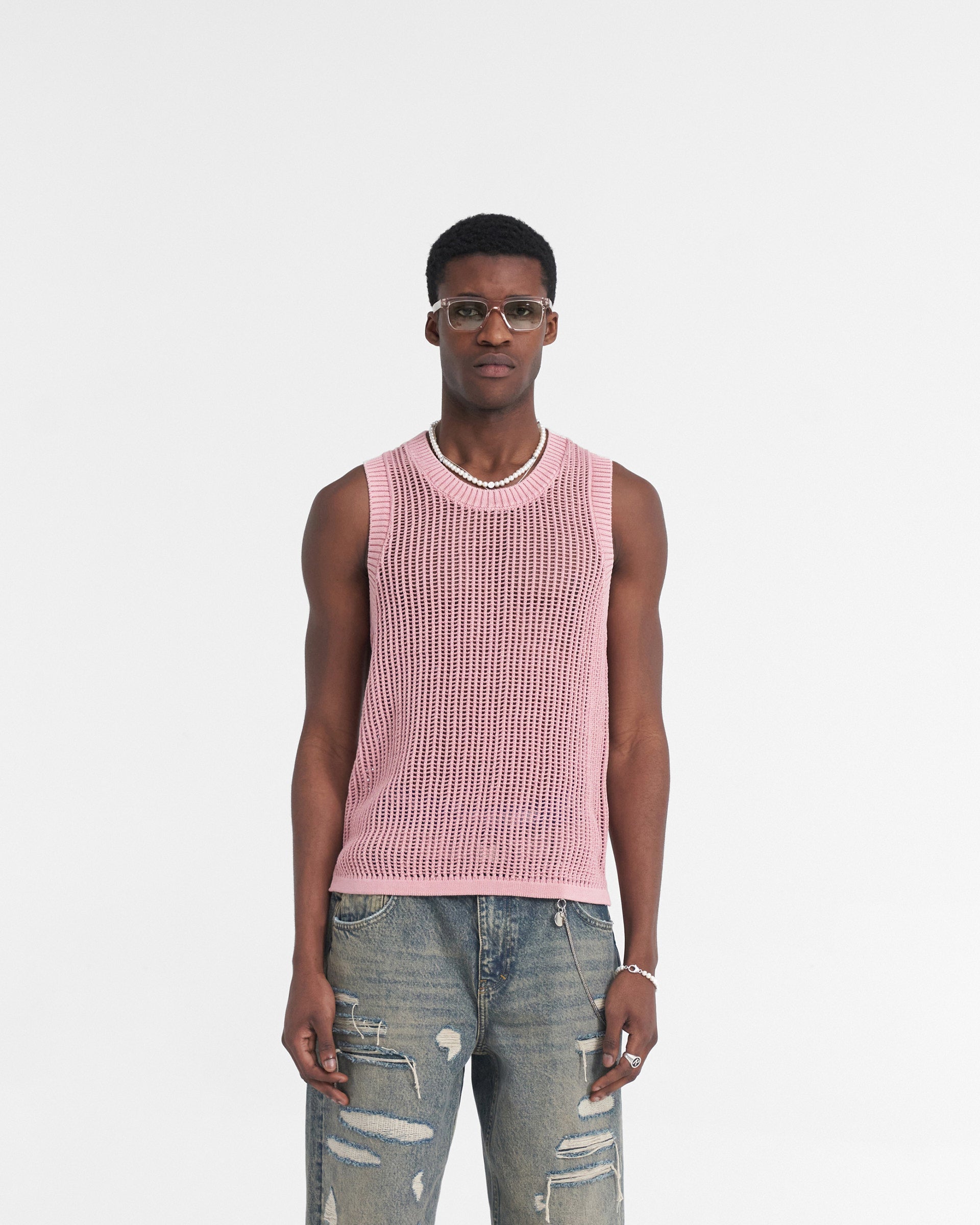 トップス rehellinen flare tank vest / check Vests & Tank Tops | REPRESENT