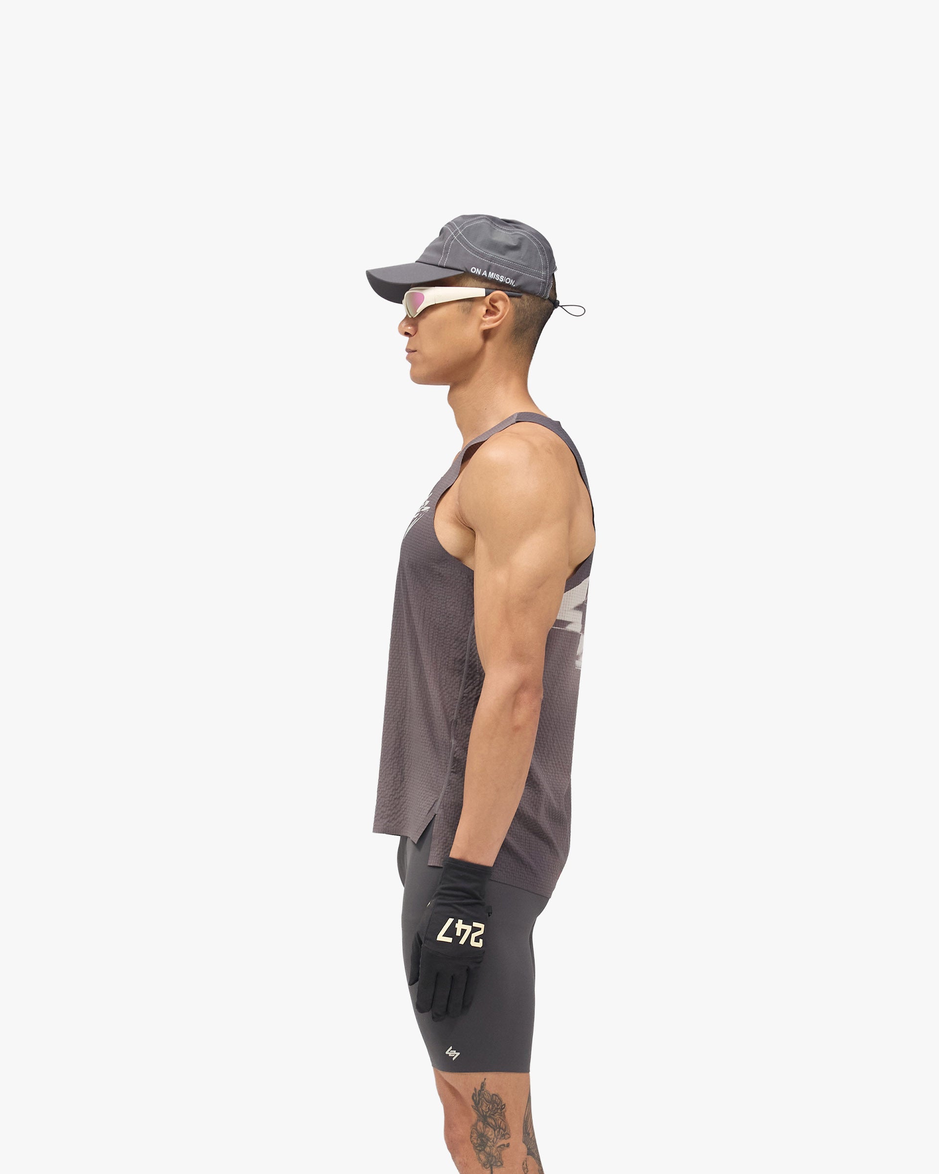 247 Sydney Singlet - Washed Grey