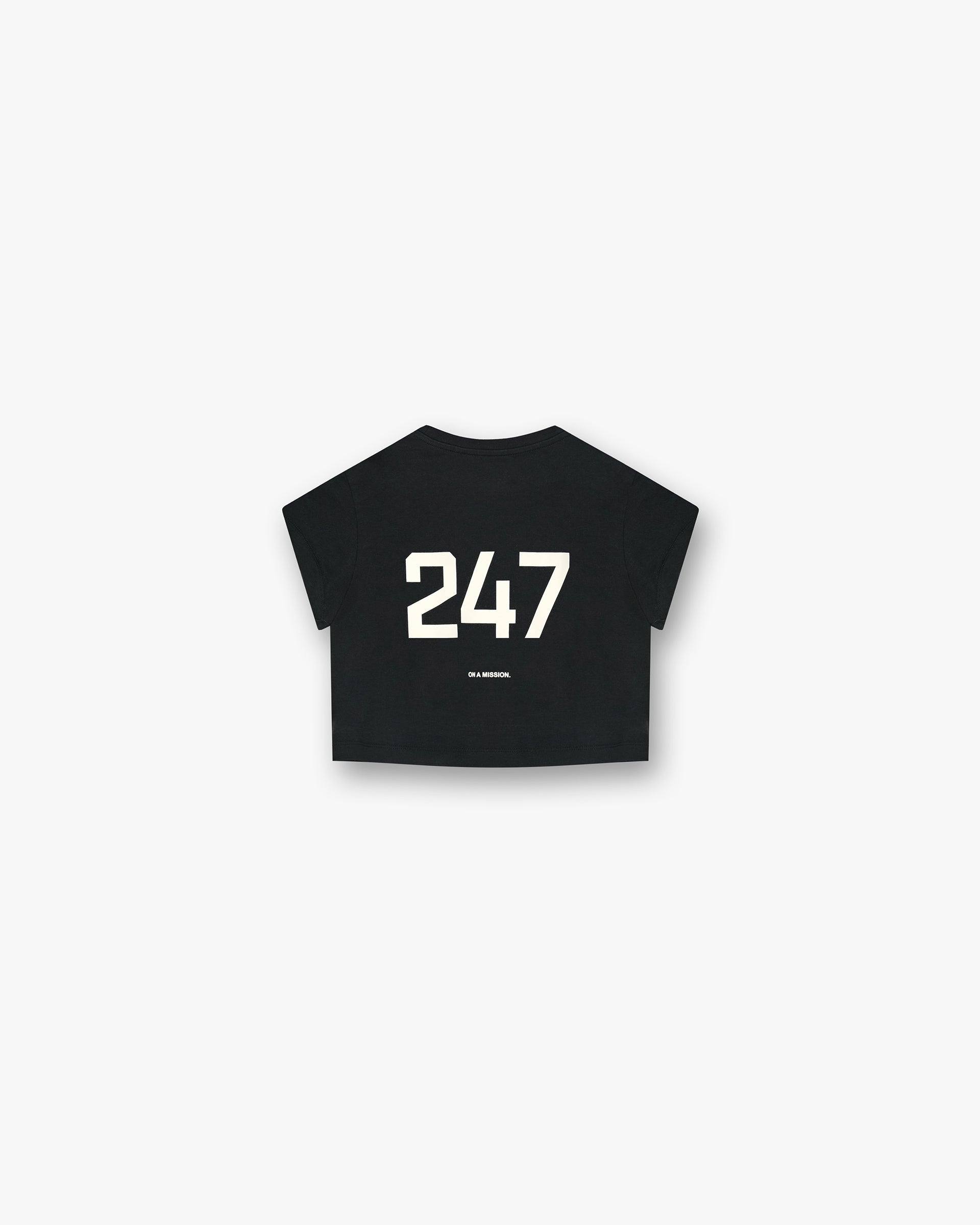 247 Micro Cap Sleeve T-Shirt - Black