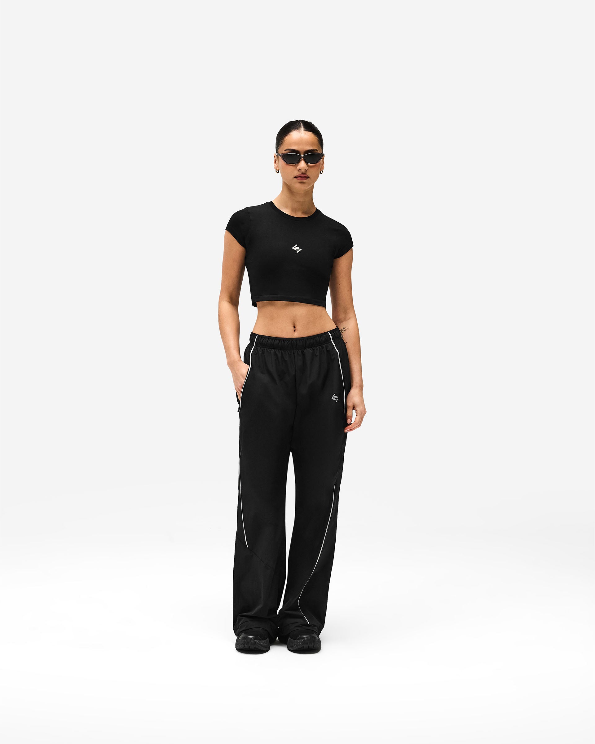 247 Micro Cap Sleeve T-Shirt - Black