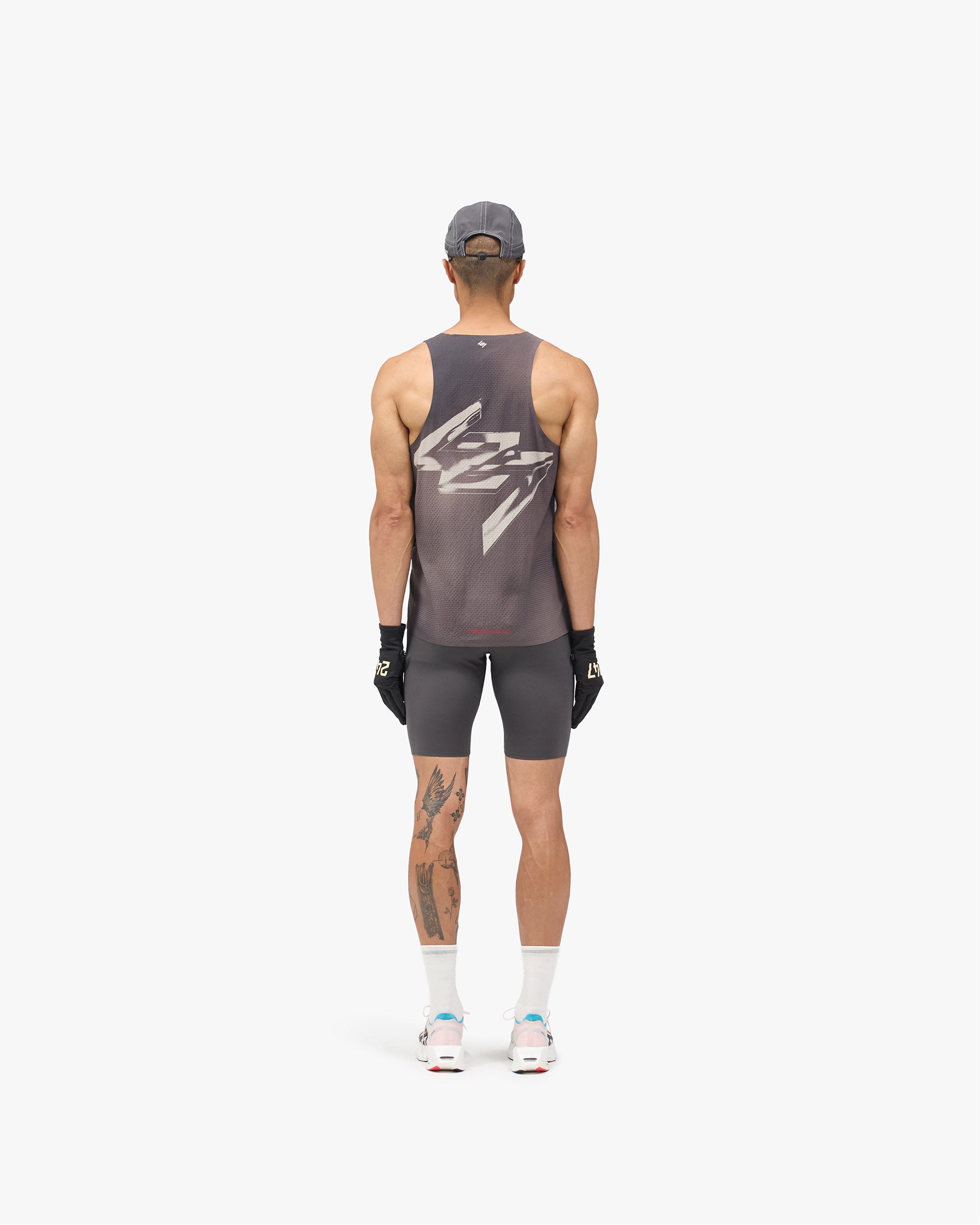247 Race Half Tight - Washed Grey