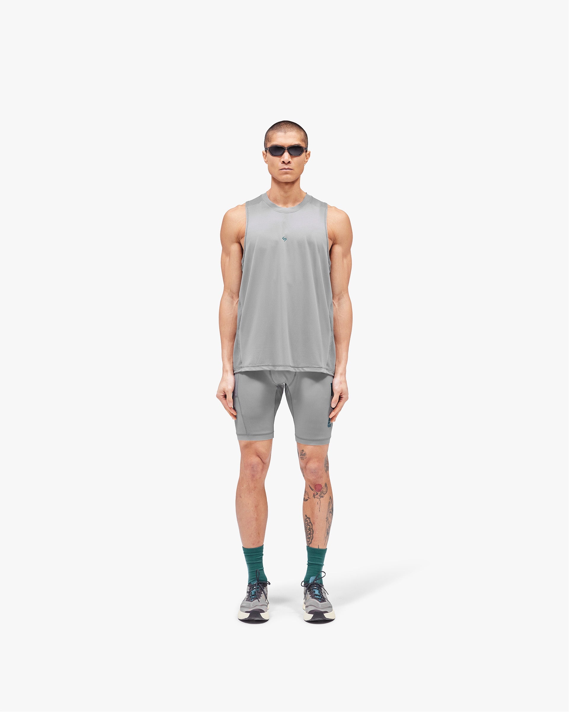 247 Numbers Vest - Graphite Grey
